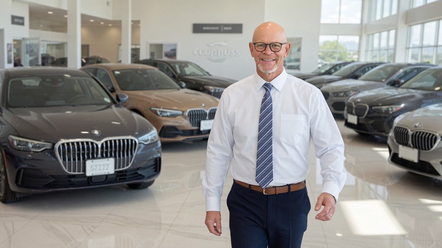 Bill on the dealership floor
